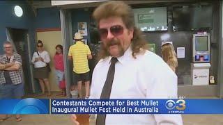 Contestants Compete For Best Mullet At Australian Festival