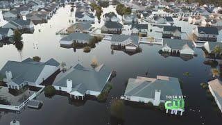 Drone Footage Of Conway, South Carolina Flooding