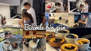 BİZİMLE BİR GÜN|BÜTÜN GÜN MUTFAKTA GEÇTİ|SÜTLAÇ TARİFİM|YENİ DETERJANI DENEDİM|AKŞAMIN MENÜSÜ