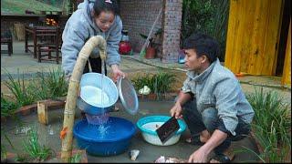 Impressed with Pao's water flow design: Enjoying fish soup with star fruit on a bamboo table