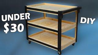 Building a Wooden Utility Cart for UNDER $30