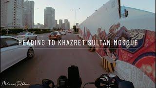 E-Scooter Ride From Home to Khazret Sultan Mosque POV in4K Astana - Kazakhstan