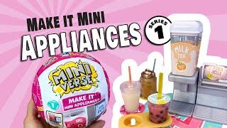  MORE NEW MiniVerse Appliances! Make it Mini Juice & Boba Machines + an Espresso Machine Redux!