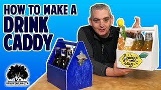 How to Make A Drink Caddy / Tote  / Woodworking Projects That Sell!