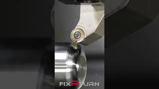 FixRTurn - Tried interrupted cutting by Round insert.