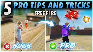 FREE FIRE TOP 5 PRO TIPS AND TRICKS  - GARENA FREE FIRE - FIREEYES GAMING