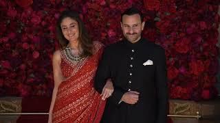 Kareena Kapoor and Saif Ali Khan arrived for Adar Jain's wedding reception ️