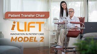 Patient lifting equipment iLIFT Model 2 Lift and transfer device for home use easy and portable.