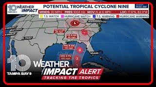 Tropical update: Potential Tropical Cyclone 9 expected to become hurricane this week