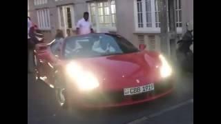 Hiru Tv Owner Rayynor Silva 's Ferrari  Car