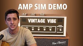 FINE CLASSICS  PLUGINS VINTAGE VIBE - Guitar Amp Sim Demo and Review