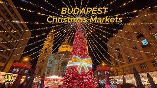 Budapest Christmas Markets Walking Tour 2024  | Advent Basilica & Fashion Street