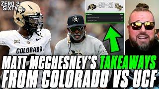 Matt McChesney's TAKEAWAYS From Colorado vs. UCF!