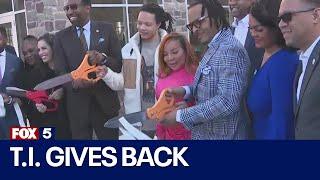 T.I. breaks bread in Bankhead, helping fund affordable apartments | FOX 5 News