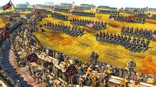 Largest Confederate Army TRENCH FORTRESS Defense EVER... - Men of War: Civil War Mod