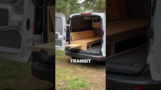 This Ford Transit Connect campervan conversion is decked out with amazing transforming furniture 