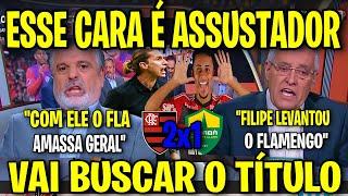 PASCOAL LARGOU O AÇO "ESSE FLAMENGO DE FILIPE LUIS É ASSUSTAD0R COM ELENCO! FLAMENGO 2X1 CUÍABA