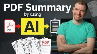 How to build a PDF summarizer using AI - React JS Next.js