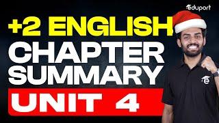 Plus Two English Unit 4 Chapter Summary Malayalam | Christmas Exam | Eduport Plus Two