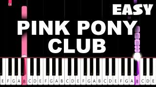 Chappell Roan - Pink Pony Club - EASY Piano Tutorial