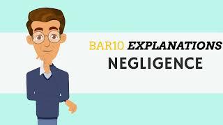 Bar10 Negligence... Bar exam negligence preparation, study negligence for the bar exam or law school