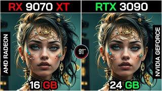 RX 9070 XT VS RTX 3090 + Ryzen™ 7 9800X3D : TEST IN 20 GAMES