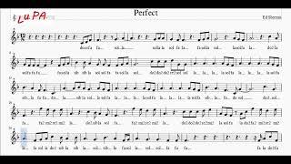 Perfect - Ed Sheeran - Flauto dolce - Note - Spartito - Karaoke - Canto - Instrumental - Musica