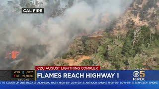 CZU Lightning Complex Fires: 50,000 Acres Burned, Flames Reach Highway 1