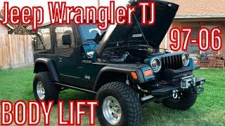 Jeep Wrangler TJ - DIY  1” Body Lift   How To Install On 97-06