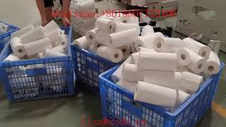 High Speed Toilet Tissue Paper Roll Converting Making Machine Production Line