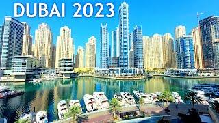 DUBAI - City Tour 2023 |4K| Walking Dubai Marina , JBR Dubai  2023