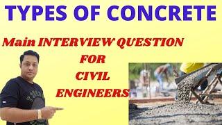 TYPES OF CONCRETE AND THEIR USES !  #civilengineer