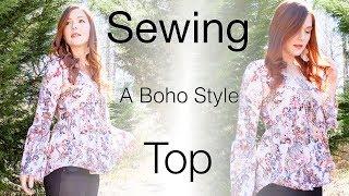 Sewing a Boho Style top: Boho Babydoll Pattern