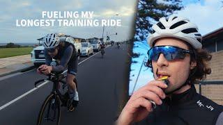 EVERYTHING I ATE FOR MY 129KM RIDE | MY LONGEST TRAINING RIDE