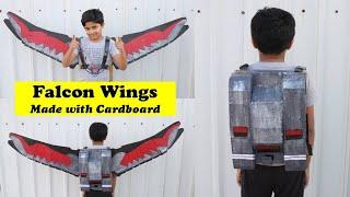 I made Avengers FALCON WINGS that fold into the Jet Pack with Cardboard | MUST WATCH DIY Craft Idea