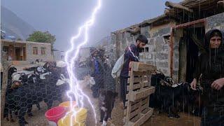 Heavy storm and rain in nomadic region: Aganj family's story of endurance :nomads of iran