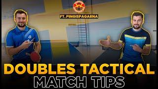 Advance Doubles Tactical Tips | Ft. Pingispågarna  | Table Tennis / Ping Pong match tutorial.