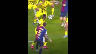 When Raphinha rigged Pau Cubarsi's first UCL goal #football #soccer #raphinha #cubarsi #goals