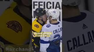 Remember when Brad Marchand LICKED him?  ‍️