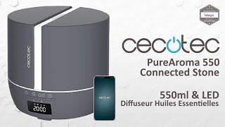 Cecotec PureAroma 550 Connected Stone aroma diffuser - YOUNGDO App - 500 ml & LED - Unboxing