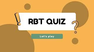 RBT Exam Practice Quiz #2 | Quizzma