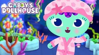 Get Ready for Bed with MerCat! Relaxing Bedtime Routine (EXCLUSIVE SHORTS) | GABBY'S DOLLHOUSE