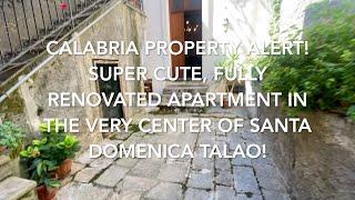 Calabria Property Alert! SUPER Cute Fully Renovated Apartment in Santa Domenica Talao! €70,000