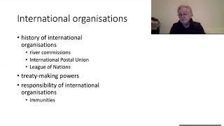 16. International Law Course. Legal Personality(6) Individuals & International Organisations