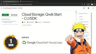 Cloud Storage: Qwik Start - CLI/SDK | #qwiklabs | #GSP074