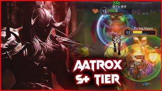 AATROX S+ TIER GAME PLAY  IN BARONLANE(BUILD + RUNES) WILDRIFT  |  BITX WR