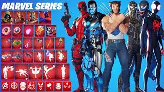 Fortnite All Marvel Series Skins, Emotes and Item Shop Cosmetics (2018 - 2023)