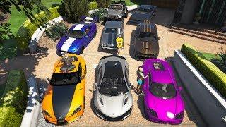 GTA 5 -Stealing Fast and Furious 9 Cars with Michael(Real Life Cars #07)