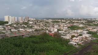 Aerial  View of Tamuning, Guam along Sheraton Hotel and Alupang Coastlines