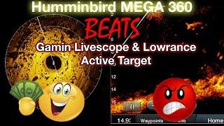 Humminbird MEGA 360 beats Livescope and Active Target! (How to win with Mega 360)